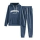 thumbnail image 1 of Gibobby Conjunto de sudadera para mujer Mujer Casual moda sudadera con capucha cintura elástica cordón manga larga pantalones traje(Azul,M), 1 of 4