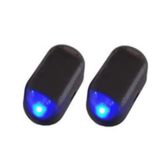 Solar Powered Car Dummy Alarm Light | USB Rechargeable LED Anti-Theft Blinker | Auto Security Deterrent