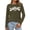 C-Army Green113, variant on DHFJKG Women's Long Sleeve T Shirt Floral Printed Round Neck Fashion Spring Clothing Loose Fit Tunic Base Layer Tee Stylish Tops