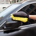 thumbnail image 3 of comerut Chenille Car Wash Glove Double-Sided Cleaning Stain-Removal Good Durability Ultimate Car Cleaning Tool, 3 of 7