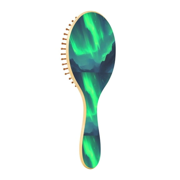 Aurora Natural Wooden Hair Brush with Cushion for Gentle Scalp Massage
