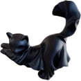 thumbnail image 5 of White Ghostly Kitten Sculpture, Cat Figurine Halloween Decoration, Spooky-Cute Pet Statue for Indoor & Outdoor Home Holiday Display, 5 of 7