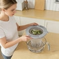 thumbnail image 3 of Drain Rack Kitchen Draining for Fruit and Vegetable Cleaning Versatile Organizer PanDryer with Side Drainers Lightweight Non- Kitchen Accessory, 3 of 3