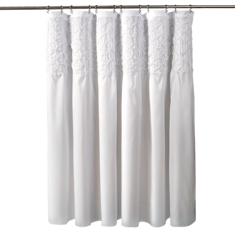 Lush Decor Bayview Shower Curtain White
