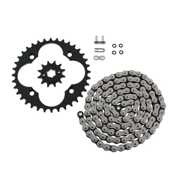 1988 1989 Honda FourTrax TRX 250R ATV X Ring Chain & Black Sprocket 13/36 92L