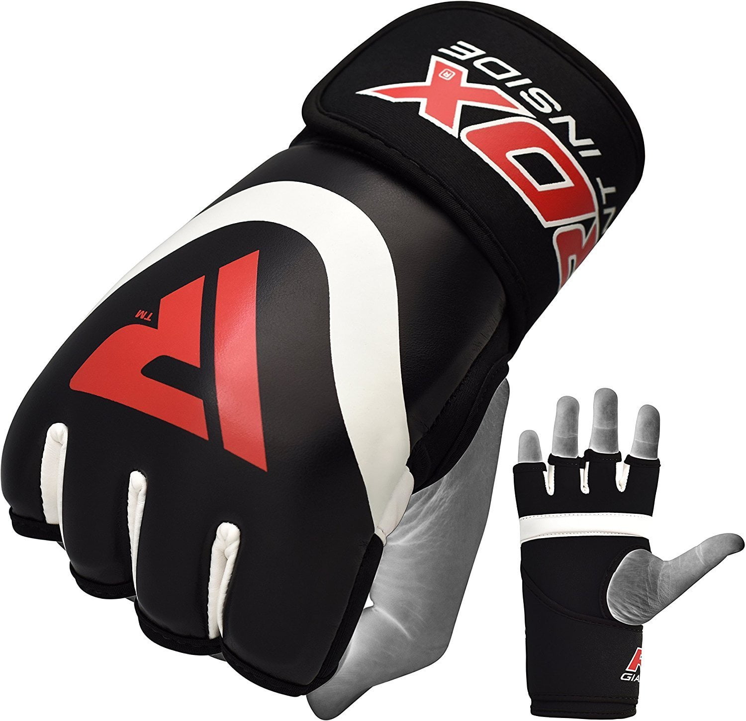 Boxing Inner BandageFoam Padded for Hand Knuckle Protection in RED and WHITE 