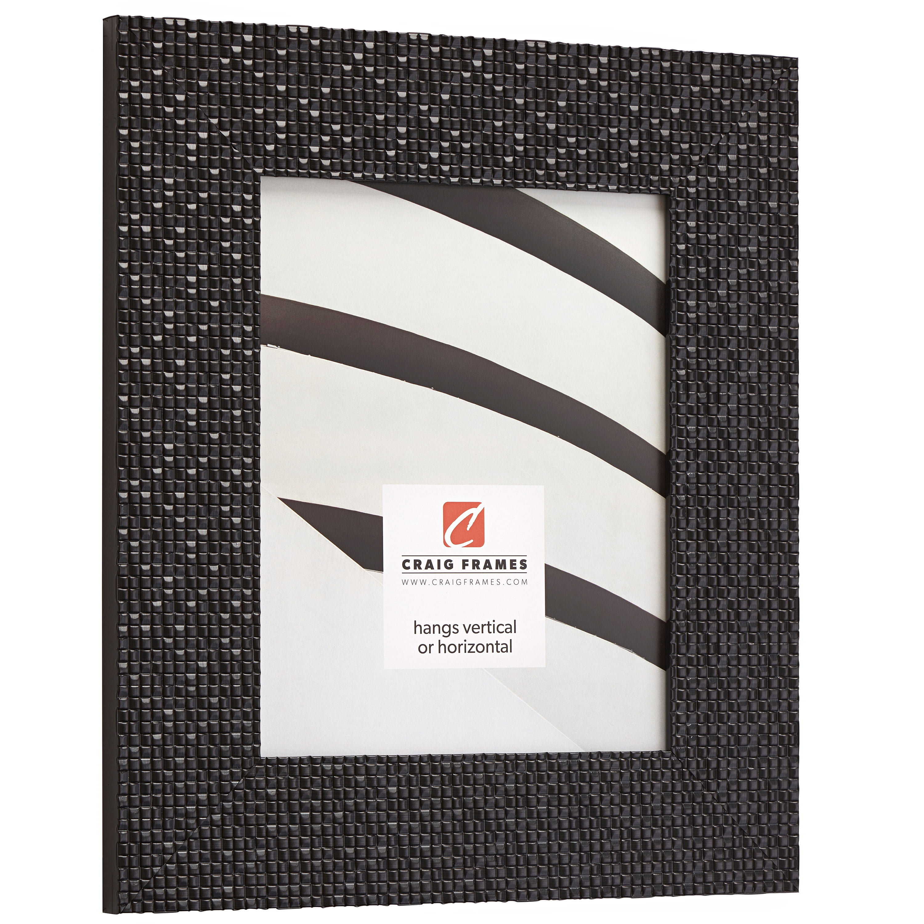 Craig Frames Glimmer, 18x24 inch Picture Frame, Black