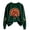 Green 0826 sweatshirts, variant on Womens Thanksgiving Day Crew Neck Sweatshirts Trendy Turkey Printed Pullovers Causal Fall Long Sleeve Graphic Tops Black L