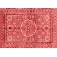 thumbnail image 1 of Ahgly Company Machine Washable Indoor Rectangle Abstract Red Modern Area Rugs, 8' x 12', 1 of 4