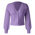 thumbnail image 4 of Vedolay Women Long Cardigan Slim Fit Button Down Closure for Winter Purple,One Size, 4 of 5