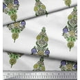thumbnail image 2 of Soimoi Rayon Fabric Leaves & Floral Block Print Fabric by The Yard 42 Inch Wide, 2 of 3