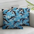 thumbnail image 3 of Ocean Killer Whales Funny Throw Pillow Covers Pack Plush Cushion Protect Case for Sofa Bedroom, 3 of 7
