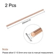 thumbnail image 2 of Uxcell 6mm Dia. 200mm Length Solid Copper Round Rod Lathe Bar Stock for DIY Craft 2pack, 2 of 4