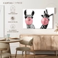 thumbnail image 5 of Elephant Stock Funny Llama And Giraffe Wall Art - Horizontal Canvas Wall Art - Living Room Wall Decor - Humor Canvas - White And Black Decor - 48" x 32", 5 of 8