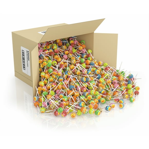 Paquet Monstre d'Halloween Chupa Chups +900 Pcs - Sucettes - 12kg - Saveurs Assorties - Sucettes Dures pour Enfants et Adultes - Emballées Individuellement -