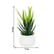thumbnail image 4 of Zhuge piezas de plantas de simulación en maceta, pequeñas plantas falsas en maceta, mini plantas artificiales de escritorio (A09), 4 of 5