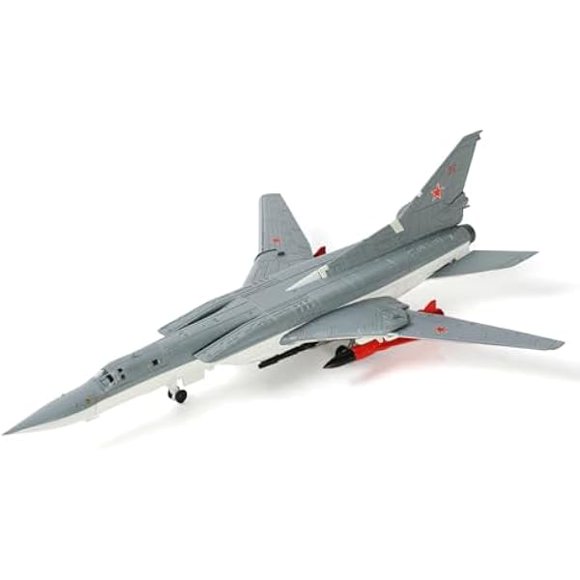NUOTIE 1/144 Tupolev Tu-22M Backfire Heavy Bomber Aircraft Model Russia Bomber Aircraft Model Metal Diecast Plane with Display Stand Collection Gift for Adults