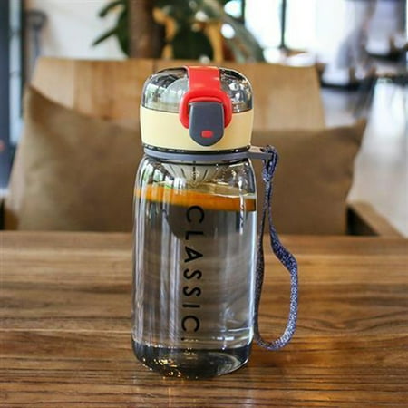 

Portable Space Cup Leak Proof Travel Mugs Sports Water Bottle Straw Cup Gray 400ml