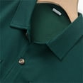 thumbnail image 5 of Afdoent Shirt For Men 2025 Male Summer Casual Solid Color Button Pocket Lapel Short Sleeve Shirt Vacation Summer Beach Shirts, 5 of 8