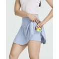 thumbnail image 3 of Real Essentials 4 Pack: Women's High Waisted Tennis Skirts Skater Skort Tummy Control Golf Shorts Pockets (Available In Plus), 3 of 6