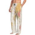 thumbnail image 2 of Junzan Men'S Pajama Pants Vintage World Map1 Sleepwear Pants Pj Bottoms Drawstring And Pockets, 2 of 9
