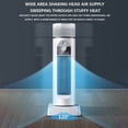 thumbnail image 3 of Air Cooling Fan, 2-in-1 6 Wind Speeds Tower Fan with Humidification, 120° Oscillating, 6H Timer, Silent, LED Display Portable Air Conditioner with Remote for Bedroom Living Room Office(White), 3 of 9