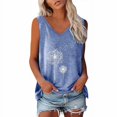 thumbnail image 4 of Birdeem Womens Printed Sleeveless Casual V-Neck Tank Top, 4 of 9