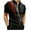 Multicolor, variant on WREESH Men's Casual V-Neck Tops Fashion Henley with Short Sleeve and Graphic Prints a Comfortable and Stylish Choice Multicolor