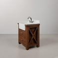 thumbnail image 4 of Water Creation Paisley 30" Wood Single Bathroom Vanity in Brown & White, 4 of 10