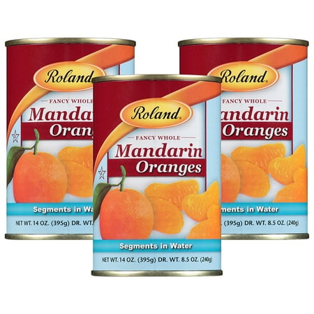 (3 pack) (3 Pack) Roland Fancy Whole Mandarin Oranges, 14 oz