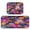 Vividly Colored Flowers, variant on 2-Piece Kitchen Rugs Set Non-Slip Mats Carpet Floor for Kitchen, Bathroom (19.7"x27.6" & 19.7"x47.2") Red Maple Leaf Pattern