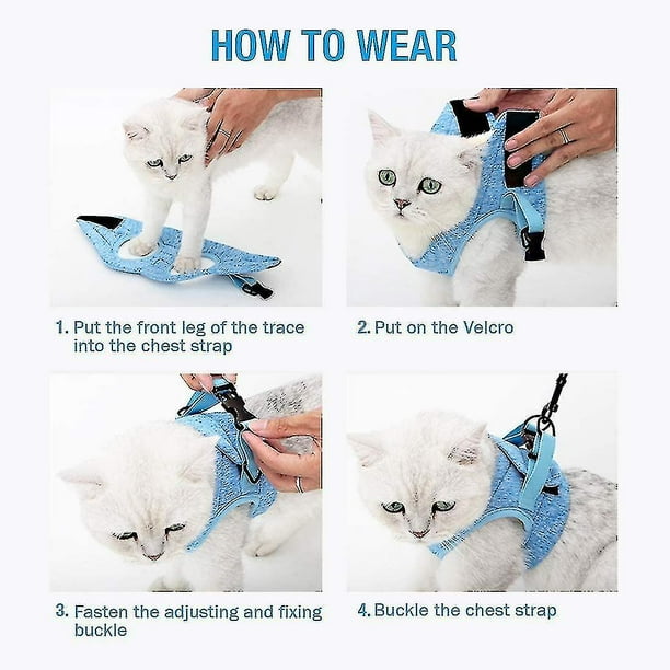 Cat best sale harness velcro