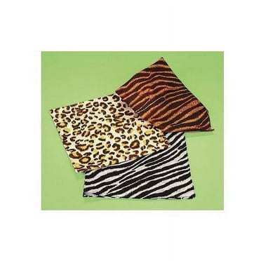 Animal Print Bandanas - Party Wear - 12 Pieces