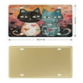 thumbnail image 2 of Cats In Love Cute Pets Lisencenplate Cover Car Tags Cat Lover Girls Gifts Car Plate with 4 Holes for Your Golf Cart 6x12 Inch for Women Men, 2 of 5