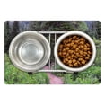 thumbnail image 1 of Landscape Pet Mat for Food and Water, Wild Trees Landscape Photography Walkway to Forest Calm Weekend Getaways Scenery, Non-Slip Rubber Mat for Dogs and Cats, 18" X 12", by Ambesonne, 1 of 2