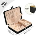thumbnail image 5 of SKYSONIC Mushroom Travel Jewelry Box PU Leather Jewelry Organizer Ideal Gift for Women Girls, Portable Mini Jewelry Travel Case for Earrings Rings Necklaces Bracelets, 5 of 7