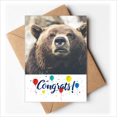 thumbnail image 1 of m Animal Bear Wedding Cards Congratulations Greeting Envelopes, 1 of 3