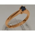 thumbnail image 2 of LBG British Made 10k Rose Gold Sapphire ring Womens Engagement Ring - 33 size options - Size 11.75, 2 of 7
