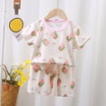 thumbnail image 4 of TOWED22 Toddler Baby Boy Clothes Cartoon Zebra Print Crewneck Short Sleeve T-Shirt Top Elastic Waist Cargo Shorts 2 Pieces Outfits(Pink,4-5 Y), 4 of 4