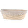 thumbnail image 1 of Cesta de ratán y revestimiento para levar masa de pan Banneton Brotform, forma ovalada, 1 of 7