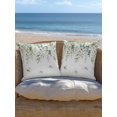 thumbnail image 5 of Outdoor Pillows Waterproof, Sage Green Eucalyptus Leaf Bedding Throw Pillows with Insert for Couch Sofa Bed, Rustic Floral Summer Retro Plants 16x16 Inch Pillowcases Decorative Patio Pillow Set of 2, 5 of 8