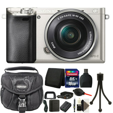 Sony Alpha A6000 Mirrorless Digital Camera + 16-50mm Lens + 16GB Premium Accessory