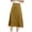 Gold, variant on Cavosen Slip Skirt Satin Elastic Waist Midi Skirts A Line Solid Short Skirts Elegant Bussiness Cocktail Party Skirt