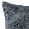 thumbnail image 2 of Piper 22 Inch Square Accent Throw Pillow, Handcrafted Blue Jacquard Fabric, 2 of 5