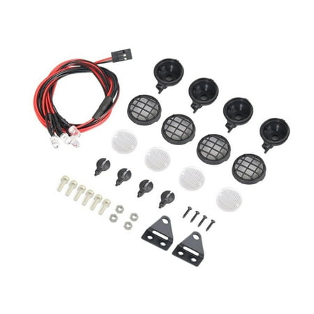 

4 LED Lamp for Axial SCX24 AXI90081 1:24 Remote Control Crawler Vehicles Model Trucks DIY