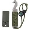 Olive Drab - Paracord Survival Pry Tool
