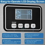 Costway Split Commercial Ice Maker 353LBS/24H Ice Machine w/ 198 LBS Storage Bin