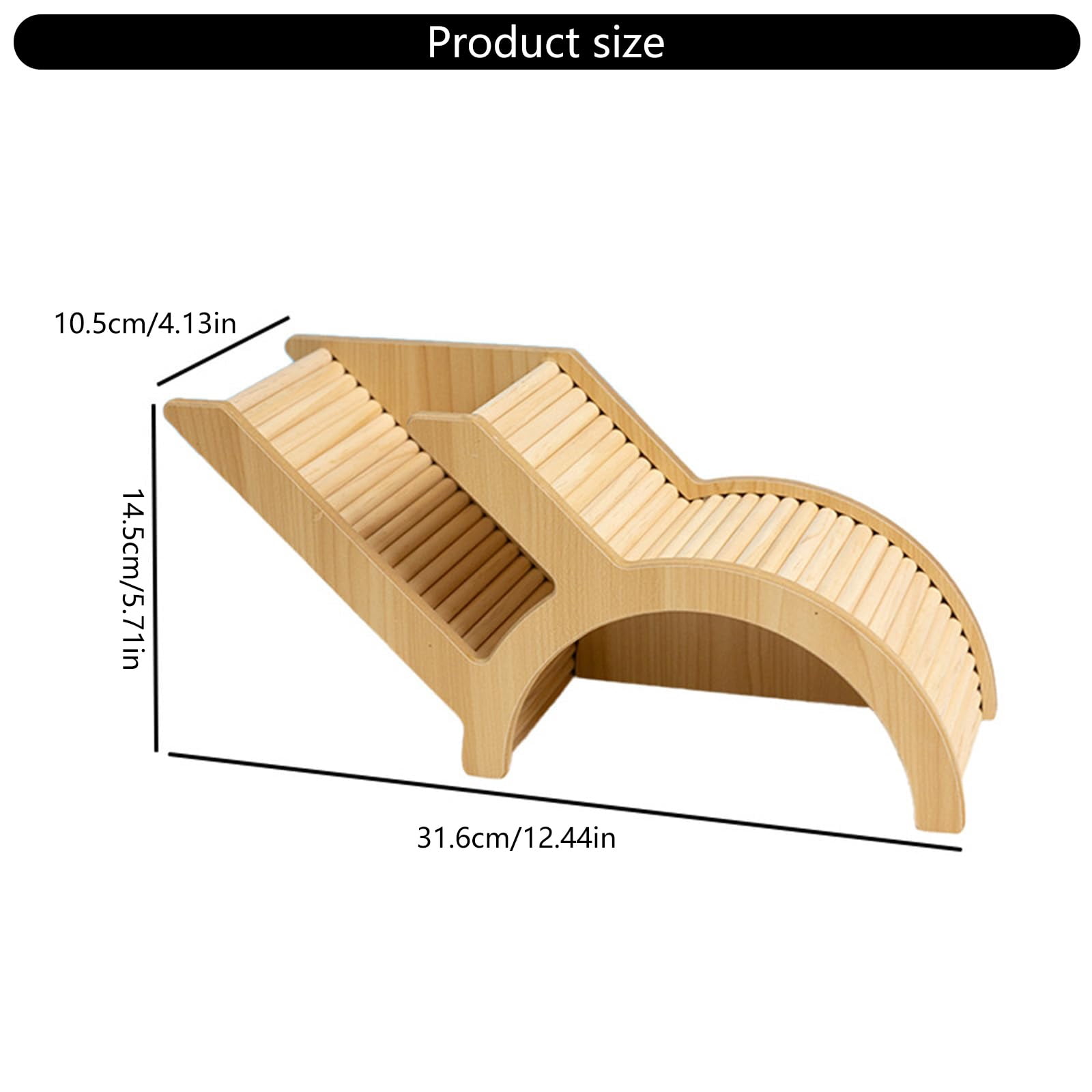 Hamster Climbing Ladder Tunnel Hideouts Place Platform For Gerbil And Dwarf Hamster Comfortable Exercise Accessory