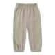 thumbnail image 5 of Niños pantalones niñas Color sólido suelto de ajuste casual deportivo cónico con bolsillos laterales cintura Niños niñas vestido pantalones, 5 of 8