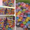 thumbnail image 3 of AMLESO 100 Pieces Mixed Color Round Resin Plastic Beads for DIY Jewelry Making Bracelet, 3 of 8